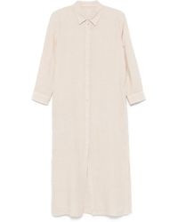 120% Lino - Linen Midi Dress - Lyst