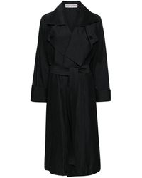Issey Miyake - Shaped Membrane Belted Maxi Coat - Lyst