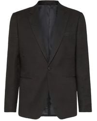 Ferragamo - Buttoned Wool Jacket - Lyst