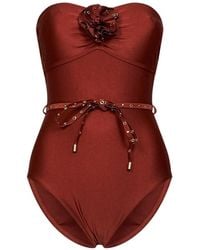 Zimmermann - Indra Studded Flower One-Piece - Lyst
