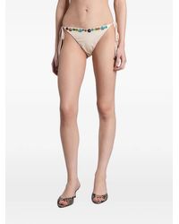 Siedres - Embellished Side-Tie Bikini Bottoms - Lyst