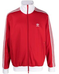 adidas - Beckenbauer Adicolor Zip-Up Sweatshirt - Lyst