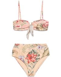 Zimmermann - Coco Scarf Tie Bikini - Lyst