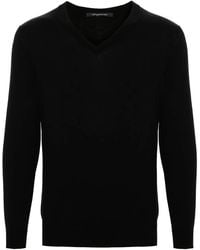 Tagliatore - Fein Gerippter Hyde Pullover - Lyst