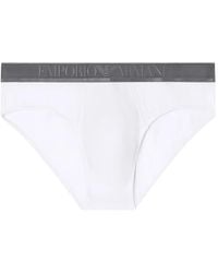 EA7 - Slip À Taille Logo - Lyst