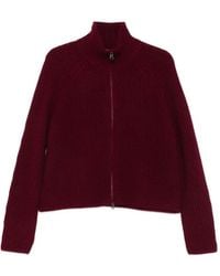 Lisa Yang - Sadie Ribbed-Knit Zip-Up Cardigan - Lyst