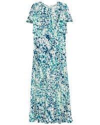 Ulla Johnson - Maxi-Jurk Met Ruches - Lyst