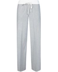 Elisabetta Franchi - Knit Trousers With Logo - Lyst