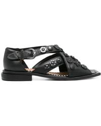 Toga - Cross-Strap Sandals - Lyst