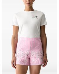 MC2 Saint Barth - Emilie Embroidered Logo-Patch T-Shirt - Lyst
