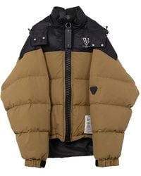 Maison Mihara Yasuhiro - Two-Tone Hooded Down Jacket - Lyst