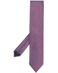Brioni Bestickte Seidenkrawatte - Blau