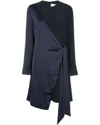 victoria beckham wrap front dress