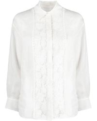 Zimmermann - Raie レースパネル シャツ - Lyst
