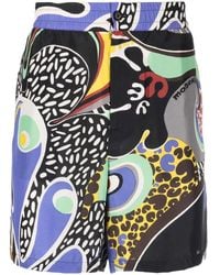 Moschino - Graphic Print Shorts - Lyst