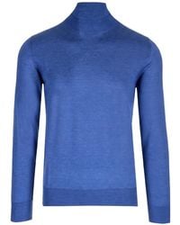 Al Duca d'Aosta - Ribbed-Trim Roll-Neck Sweater - Lyst