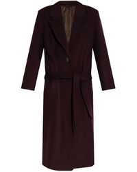 The Attico - Belted Wool Coat - Lyst