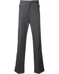 Maison Margiela - Pinstripe Tailored Trousers - Lyst