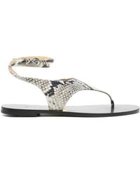 Paris Texas - Amalfi スネークパターン サンダル - Lyst