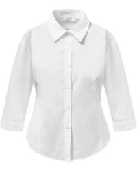 Amomento - Blouse Met Cropped Mouwen - Lyst