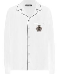 Dolce & Gabbana - Hemd mit Logo-Patch - Lyst