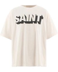 SAINT Mxxxxxx - Logo-Print Short-Sleeve T-Shirt - Lyst
