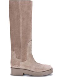 Casadei - Charlie Suede Knee-High Boots - Lyst