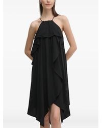 Sisley - Ruffled Mini Dress - Lyst