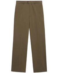 MSGM - Wide-Leg Button Trousers - Lyst