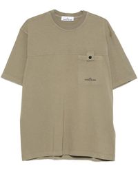 Stone Island - Logo-Print Chest-Pocket T-Shirt - Lyst