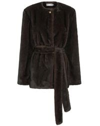 Anna Quan - Braque Faux-Fur Belted Jacket - Lyst