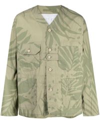 Engineered Garments - Leaf-print Lightweight Jacket - Lyst
