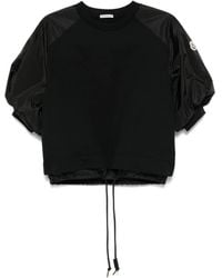 Moncler - T-Shirt Con Maniche A Contrasto - Lyst