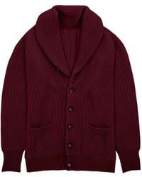 Fortela - Stoke Shawl-Collar Cashmere Cardigan - Lyst