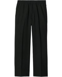 Burberry - Wool-Blend Straight-Leg Trousers - Lyst