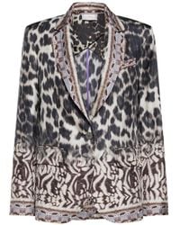 Pierre Louis Mascia - Ciadox Animal-Print Single-Breasted Blazer - Lyst