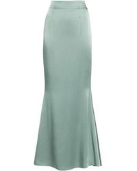 Styland - Satin Godet Maxi Skirt - Lyst
