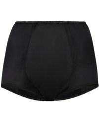 Dolce & Gabbana - Silk High-waisted Briefs - Lyst