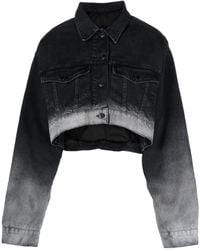 3x1 - Gradient Cropped Denim Jacket - Lyst