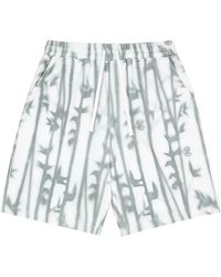 Clot - Bamboo-Print Track Shorts - Lyst