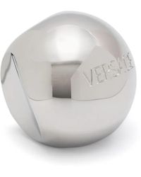 Versace - Ring Mit Logo - Lyst