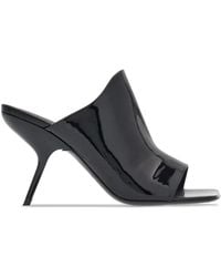 Ferragamo - Back Leather Slide Mules - Lyst