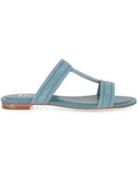 Tod's - Sandales Timeless En Daim - Lyst