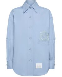 Thom Browne - Crest Embroidery Armband Shirt - Lyst