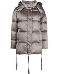 P.A.R.O.S.H. - Manteau À Fini Satiné - Lyst