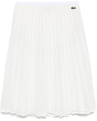 Lacoste - プリーツ レーススカート - Lyst