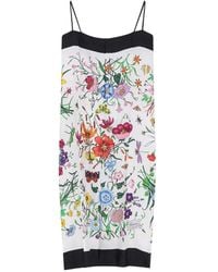 Gucci - Floral-Print Midi Dress - Lyst