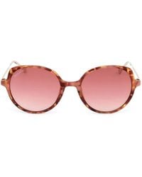 MAX&Co. - Tortoiseshell-Effect Round-Frame Sunglasses - Lyst