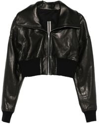 Rick Owens - Drop-Shoulder Leather Jacket - Lyst