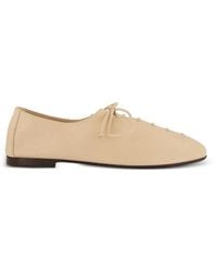 Hereu - Plegada Lace-Up Ballet Flats - Lyst